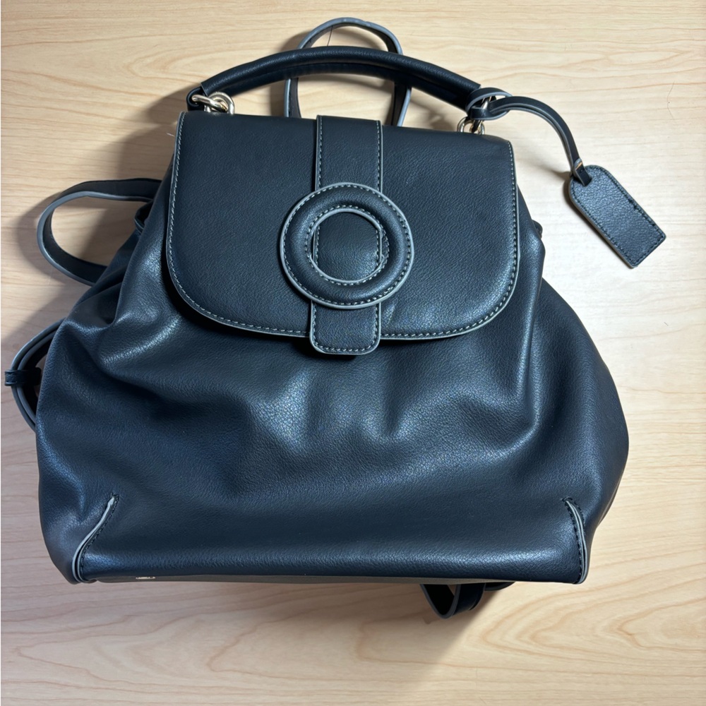 Sole Society black leather backpack